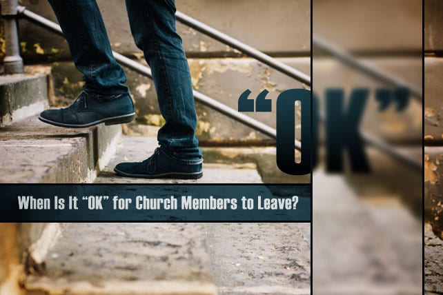 Church Members leaving